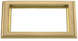 Brass 2-Gang Carpet Flange Ring 6.00 x 8.13 Inch, Durable Construction
