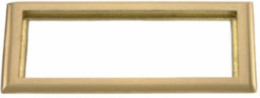 3-Gang Brass Carpet Flange, 6.00" x 11.34", ADA Compliant