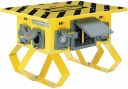 Spider Portable Power Unit, 50A, 120/240V, 4-Wire Grounding, Yellow