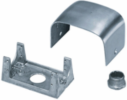 Floor Boxes with 3/4 Inch Mounting Nipple, Aluminum Frame, UL Listed, CSA Certified