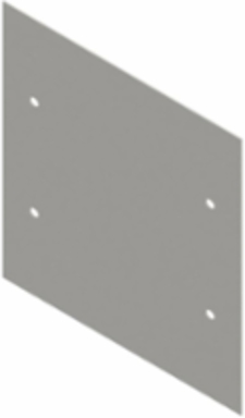 Flush Cover (Screw-Cover Series) 18X24 Carbon Steel - Gray