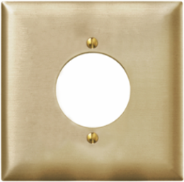 Metallic Wallplate 2-Gang 2.15 Inch Opening Standard Size Chrome Plated Steel