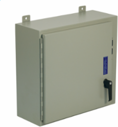 N12 Single Door Flanged Disconnect with Handle30X21X8 Carbon Steel - Gray