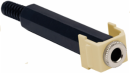 Keystone Snap-Fit 1/4 Inch Stereo Jack with 1000V RMS Voltage and Indoor Use