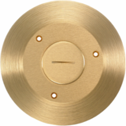Floor Box Cover with Brass Finish, 6.25 Inch Round Opening
