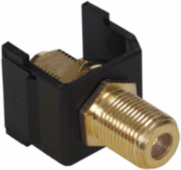 Snap-Fit Gold F-Type Coax Connector, 3.5 Inch, Indoor Use, 1000V RMS