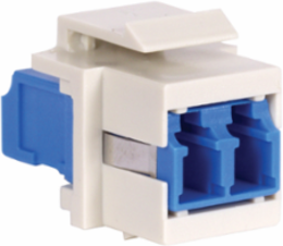 Fiber Optic Connectors LC-Duplex, Flush Mount, Orange, 125 Micron