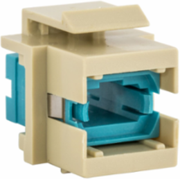 Fiber Optic Connector MTP-Simplex Aqua Flush Snap-Fit 0.600 Inch