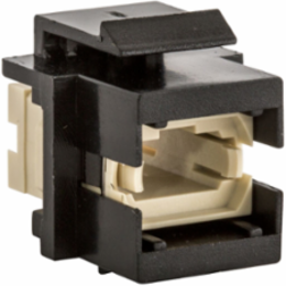 Fiber Optic Snap-Fit Connector MTP-Simplex 0.58" x 0.76" Beige/Black Housing