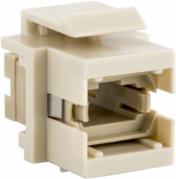 Fiber Optic Connector MTP-Simplex Flush 0.58" x 0.76" Beige