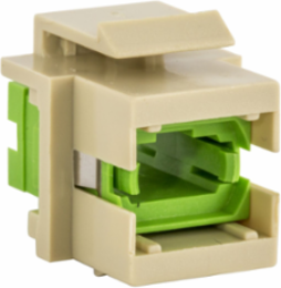 Fiber Optic Connector MTP-Simplex Green Flush Mount .58" x .76"