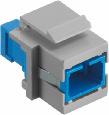 Fiber Optic Connector SC Simplex Flush Snap-Fit, .58" X .76", Ceramic