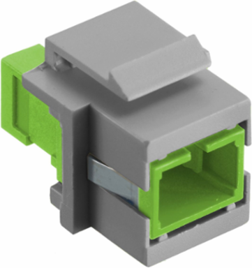 Fiber Optic Connector SC Simplex, Snap Fit, 0.58 Inch x 0.76 Inch, Ceramic