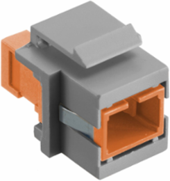 Fiber Optic Connectors SC Simplex, Snap-Fit, Orange, Flush, 0.58" x 0.76"