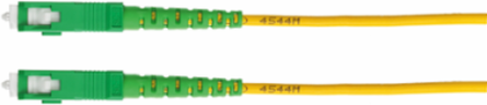 Fiber Optic Patch Cord, 5 Meters, Single Mode, Riser Rated, Yellow