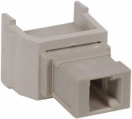 Fiber Optic Connector MT-RJ Snap Fit, Ivory Housing, 0.200 Inch Width