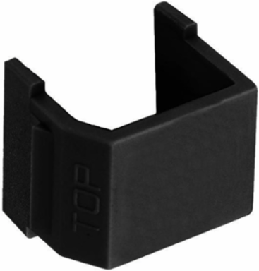 Snap-Fit Blank Inserts, Black, 10 Pack, 3.150 Inch Width