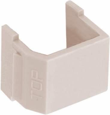 Snap-Fit Almond Blank Panel, 10 Pack, 3.400 Inch Width, UL Listed