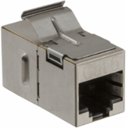 Snap-Fit Inline Coupler, Slim, Cat6 Shielded, Width 3.400 Inch