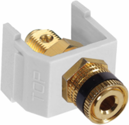 Snap-Fit Black Speaker Post, 0.700 Inch Width, 1000V RMS Withstand Voltage