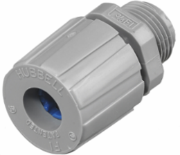 Nylon Straight Male Cord Connector, 3/8 Inch, .38-.44 Inch Conductor Range