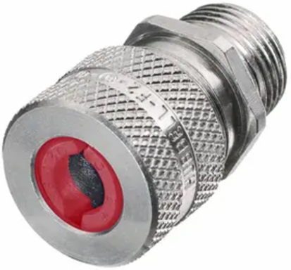 Aluminum Cord Connector, Straight Male, 0.19-0.25 Inch, 1/2 Inch