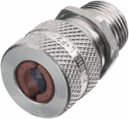 Aluminum Straight Male Cord Connector, 0.50-0.63 Inch, 3/4 Inch NPT