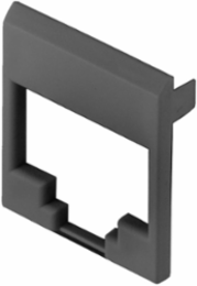 Colored Jack Face Accessory, Black, 100 Pack, For HJS Series Jacks