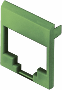 Colored Jack Face for HJS Series Jacks, Green, 100 Pack
