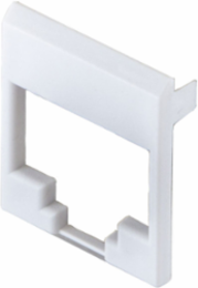 Colored Face for HJS Series Jacks, White, 100 Pack, 3.500 Inch Width