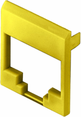Colored Face for HJS Series Jacks, Yellow, 100 Pack, RoHS Compliant