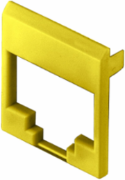Colored Face for HJS Series Jacks, Yellow, 100 Pack, RoHS Compliant