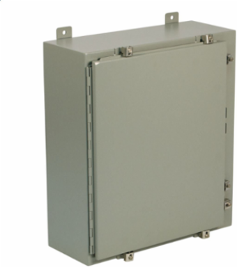 N4 Single Door Flanged Disconnect W/Clamp 36X31X8 Carbon Steel - Gray