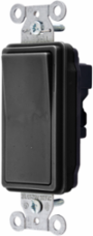 SNAPConnect Heavy Duty Decorator Switch, 20A 120/277V AC, Black