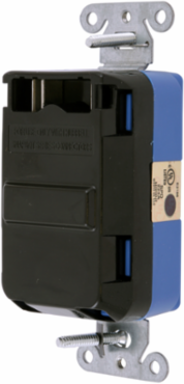 Surge Protection Receptacle, 15A 125V, 3-Wire Grounding, Nylon, Blue