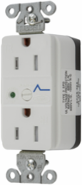 Duplex Surge Protection Receptacle, 15A 125V, Tamper Resistant, LED Indicator