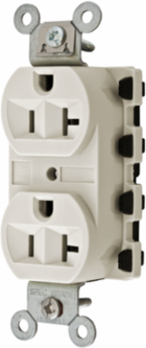 Extra Heavy Duty Duplex Receptacle 20A 125V 3-Wire Light Almond