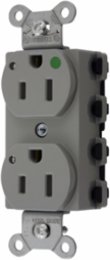 Hospital Grade 15A 125V Duplex Receptacle with LED Indicator, 3.28 Inch