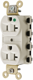 Hospital Grade Duplex Receptacle, 20A 125V, Light Almond