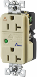 Circuit Watch Surge Suppression Receptacle, 20A 125V, Isolated Ground, Ivory
