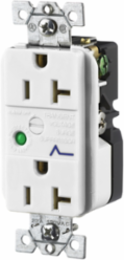 Circuit Watch Surge Protection Receptacle, 20A 125V, 2-Pole 3-Wire, White