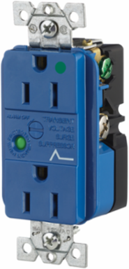 Hospital Grade Surge Suppression Receptacle 15A 125V 5-15R Brown