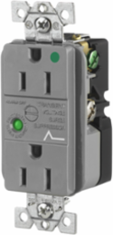 Hospital Grade Surge Suppression Receptacle, 15A 125V, 5-15R, Gray