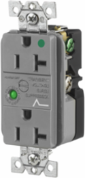 Hospital Grade Circuit Watch Surge Suppression Receptacle 20A 125V 5-20R Gray