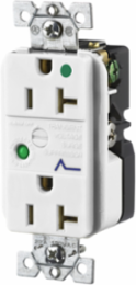 Hospital Grade Surge Suppression Receptacle 20A 125V 5-20R White