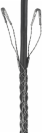 Wire and Cable Support Grip, Double Eye, 1.00-1.24 Inch, Split Mesh, Tin-Coated Bronze