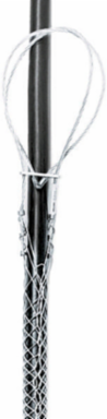 Wire and Cable Support Grip, Universal Eye, Split Mesh, 3.50-3.99 Inch, Tin-Coated Bronze