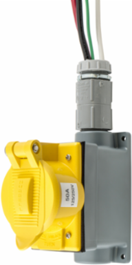 Spider II Portable Power Wall Receptacle, 50A 125/250V