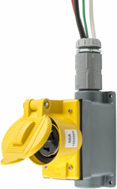 Spider II Portable Power Wall Receptacle, 50A 125/250V