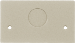 Fire-Rated Pedestal Face Plate, ¾ Inch KO, Aluminum, 2.500 Inch Width